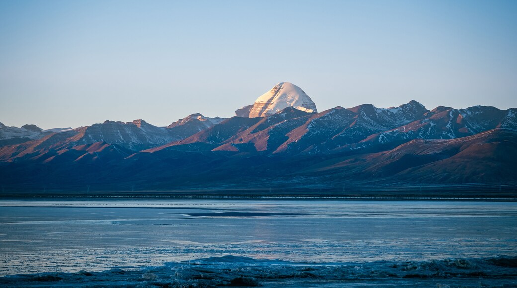 Mount Kailash and mapang yongcuo landscape in tibet, China