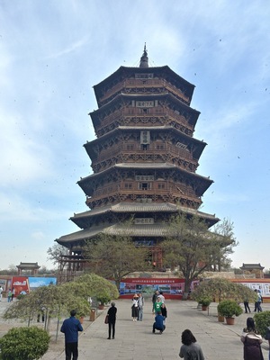 Wooden pagoda built in 1056 without a single nail.