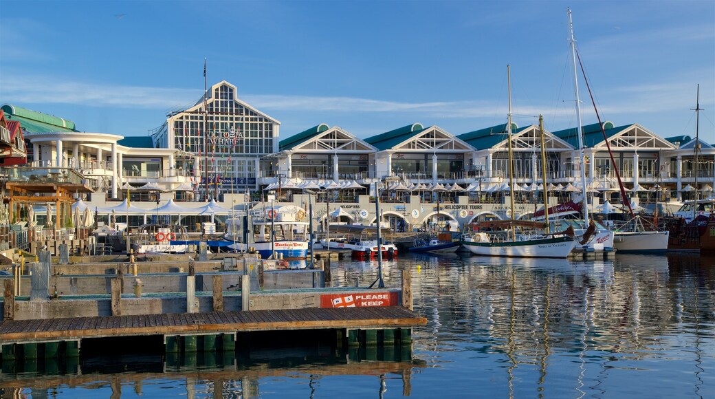 Victoria and Alfred Waterfront som viser en marina