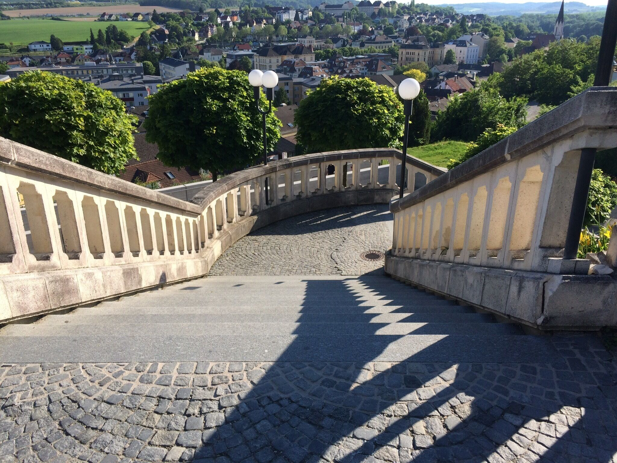 Melk Abbey, Austria, with town of Melk.