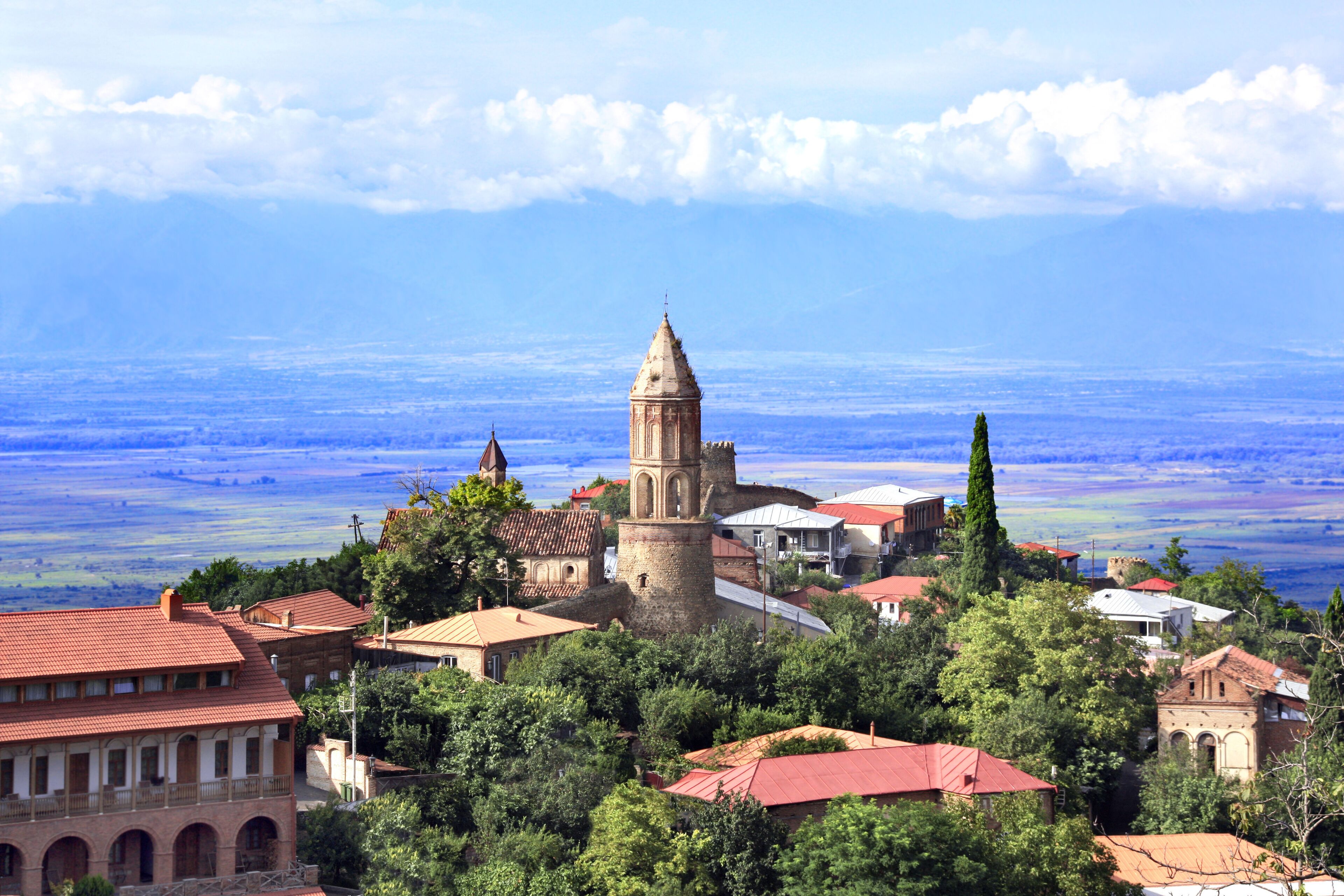 Aerial view on Sighnaghi, Kakheti region, Georgia
