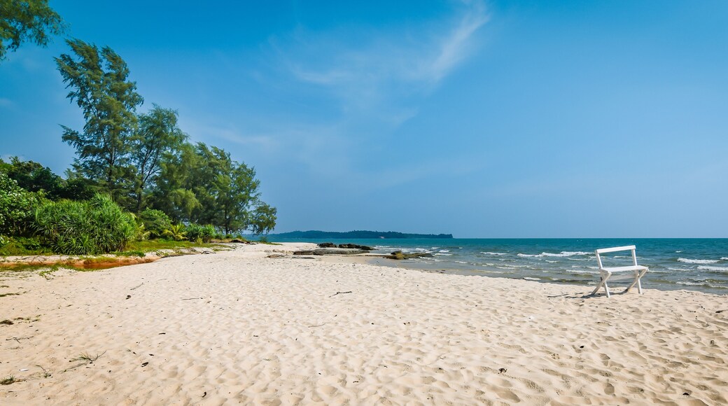 White sand beach in Cambodia.