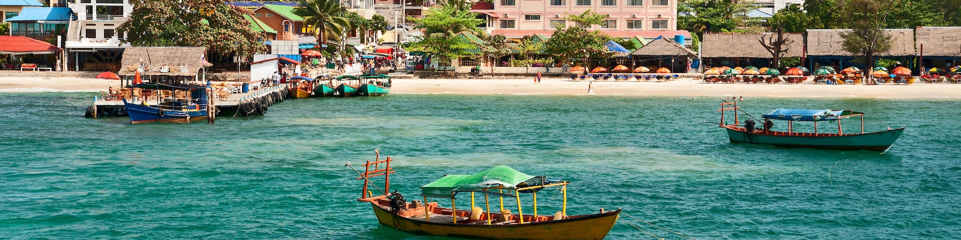 View from the sea on a city beach of Sihanoukville, Shutterstock ID 130970936, Purchase Order: SP-1981, Order Number: SP-1981 Go Guide image research Philippines/Cambodia, Client/Licensee: Hotels.com,