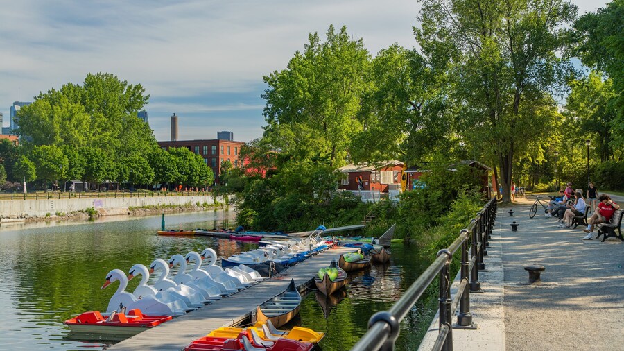 Lachine Canal National Historic Site featuring a river or creek