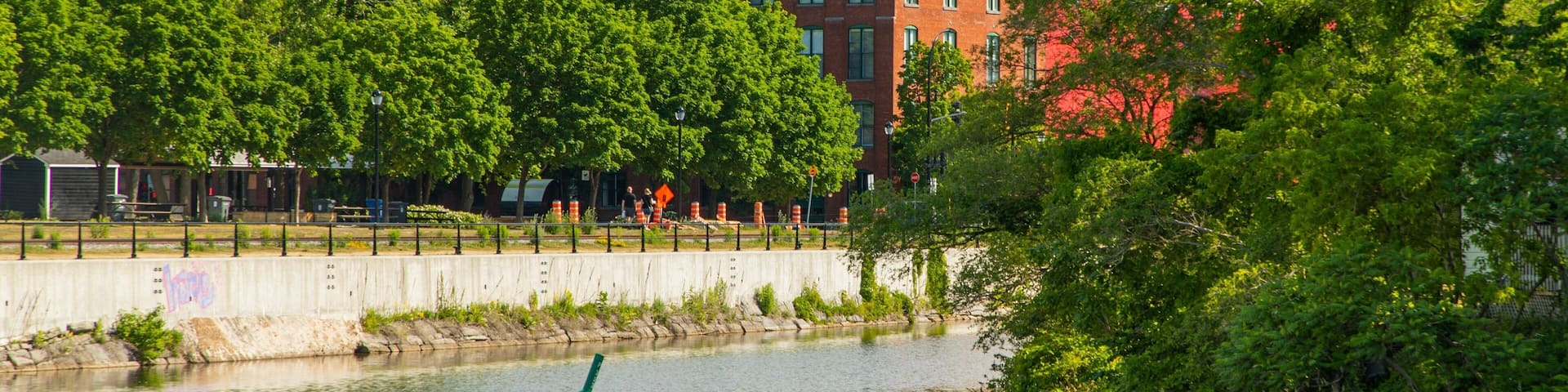 Lachine Canal National Historic Site which includes a river or creek