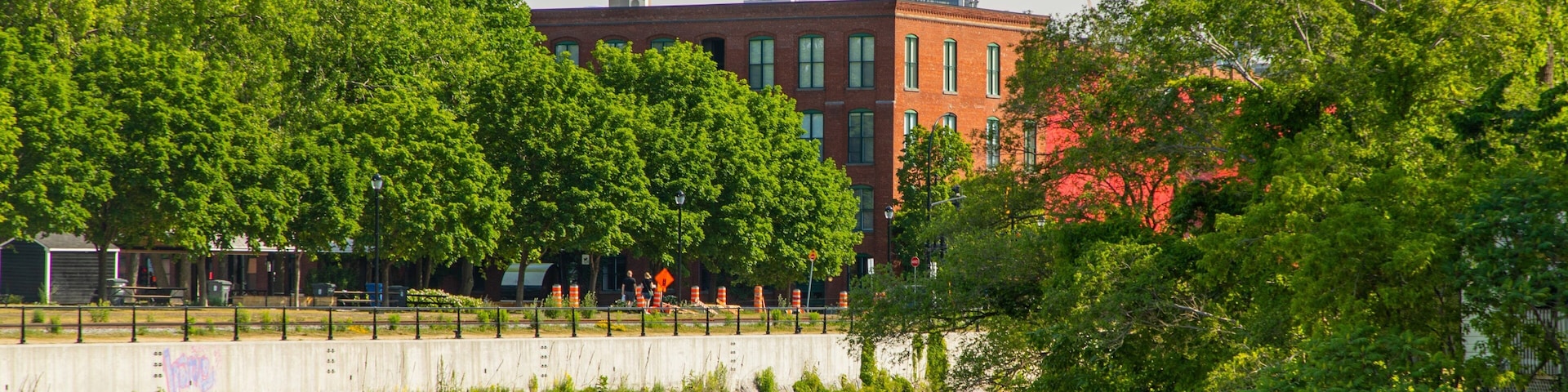 Lachine Canal National Historic Site which includes a river or creek