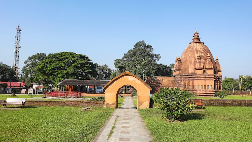 View of Sri Devi Dol in the Campus of Siva Dol, Sivasagar, Assam, India.