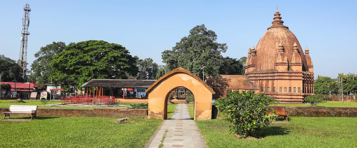 View of Sri Devi Dol in the Campus of Siva Dol, Sivasagar, Assam, India.