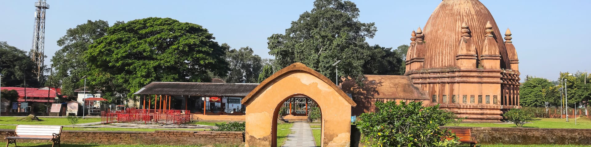 View of Sri Devi Dol in the Campus of Siva Dol, Sivasagar, Assam, India.