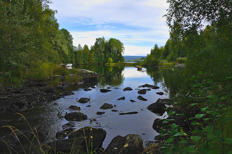 Bjoneroa on Randsfjorden, Innlandet County, Norway