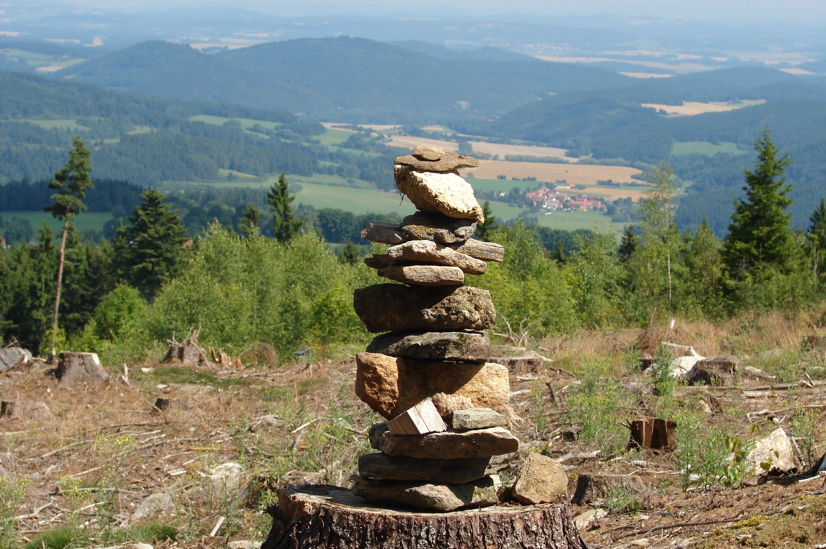 Albrechtice - cestou k rozhledně