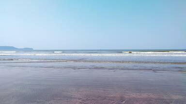 beautiful view at murud beach in maharashtra in india.