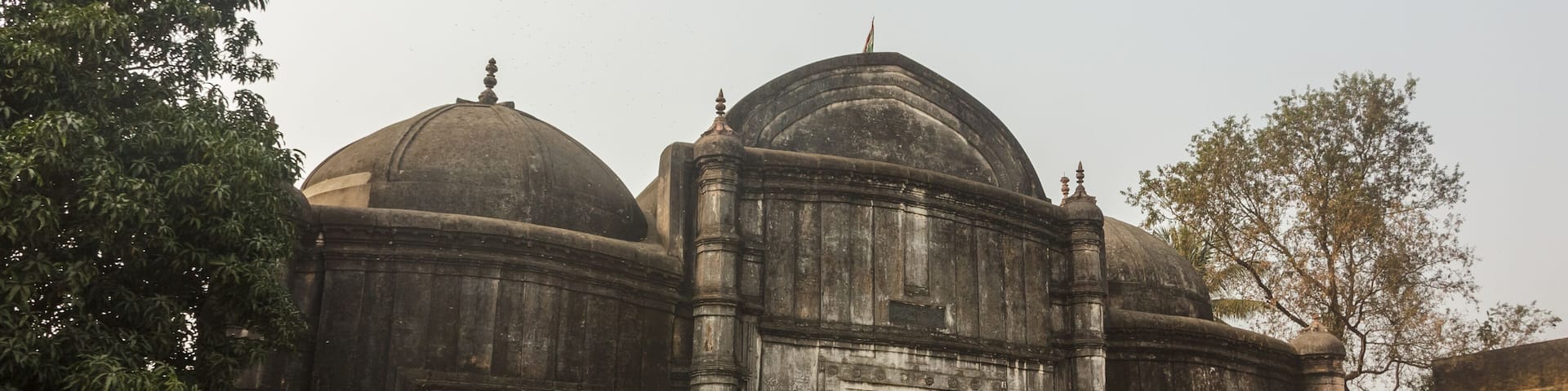 An old mosque in the archaeological site of Pandua, a historic city which was the capital of the Bengal Sultanate between the 14th and 15th centuries AD.