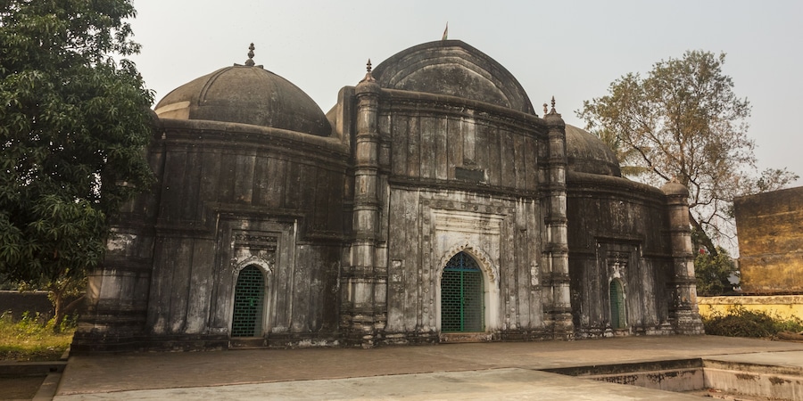An old mosque in the archaeological site of Pandua, a historic city which was the capital of the Bengal Sultanate between the 14th and 15th centuries AD.