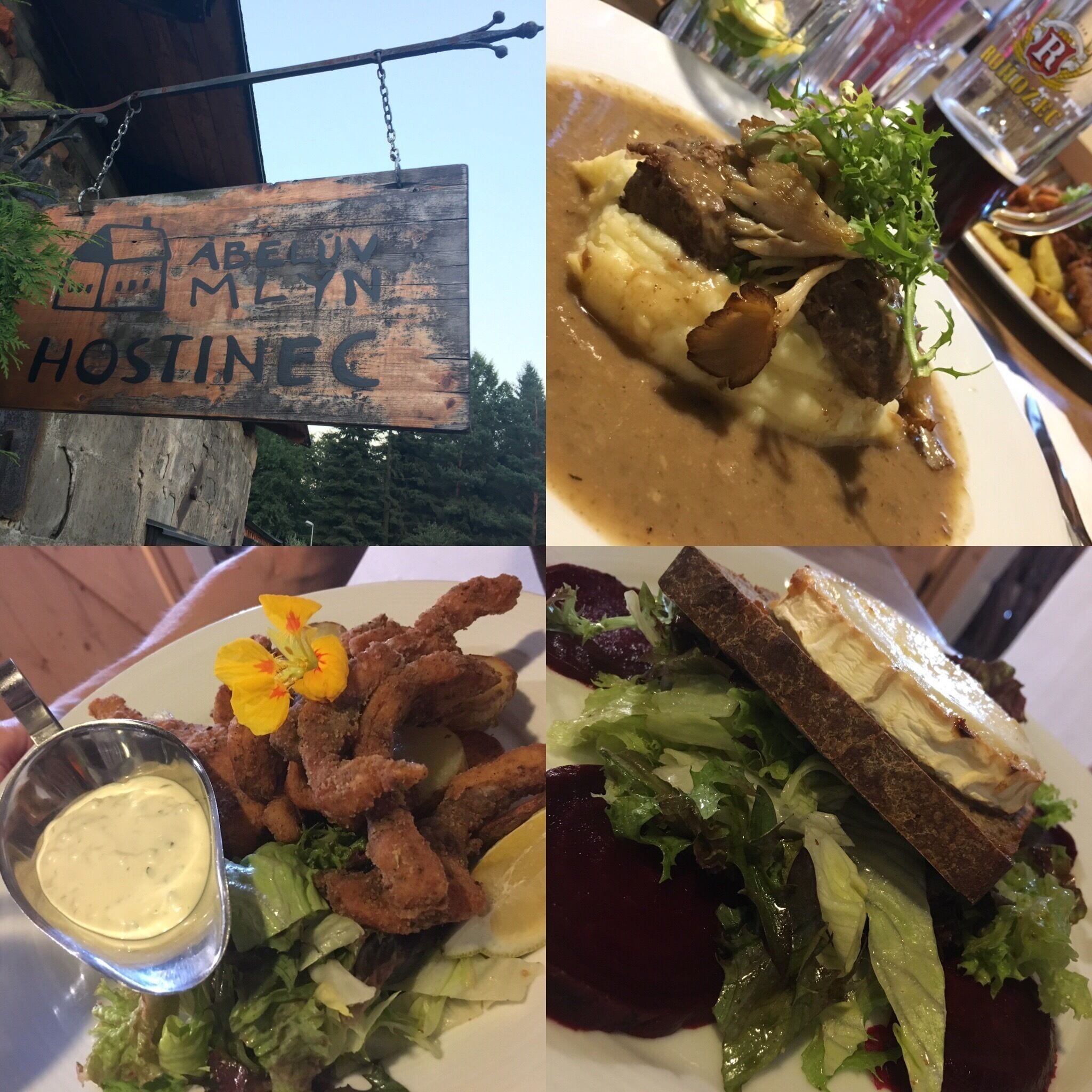 Abelùn Mýn is a nice restaurant, with good food and reasonably prices. 
Worth a visit if you are tired of pommes frites etc. 