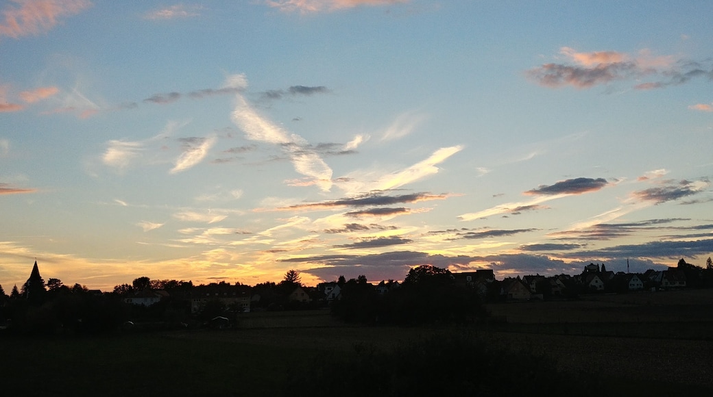 Sunset near the river