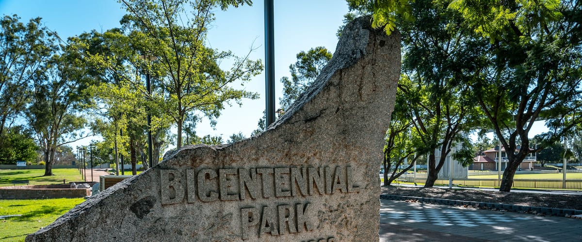 Tamworth, New South Wales, Australia - Bicentennial Park in town centre