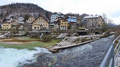 Cloudy weather in Lauffen, Salzkammergut, Gmunden district, Upper Austria, Austria
