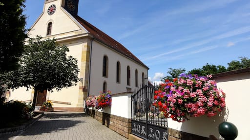 Alsace, Bas-Rhin, Église Saint-Pantaléon de Munchhausen (IA67007388).