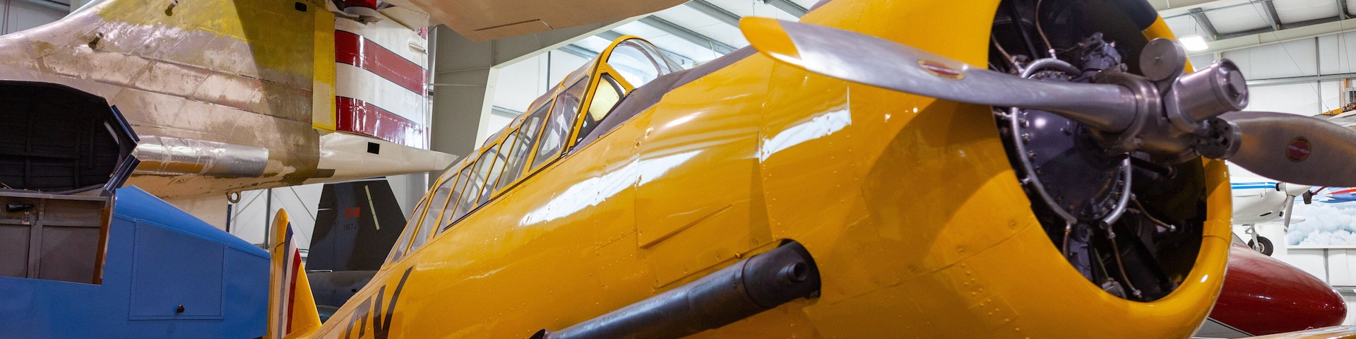 Atlantic Canada Aviation Museum which includes aircraft and interior views
