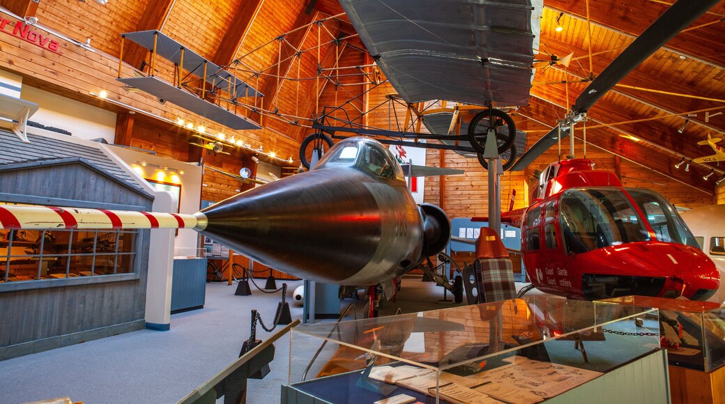 Atlantic Canada Aviation Museum featuring aircraft and interior views