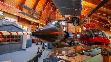 Atlantic Canada Aviation Museum featuring aircraft and interior views