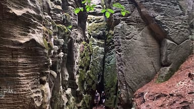 A weekend outside of Prague is normal to the locals! This is in Cesky Raj , about an hour and a half outside of Prague by car. They call this area Czech Paradise and I can see why! #weekendgetaway #czechrepublic