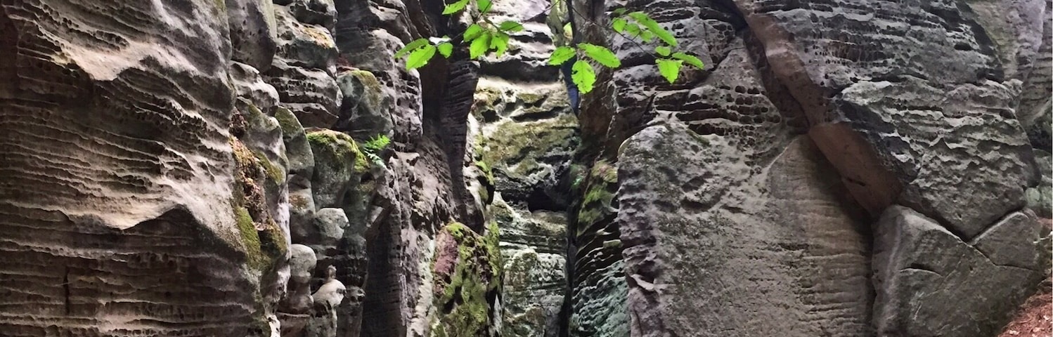 A weekend outside of Prague is normal to the locals! This is in Cesky Raj , about an hour and a half outside of Prague by car. They call this area Czech Paradise and I can see why! #weekendgetaway #czechrepublic