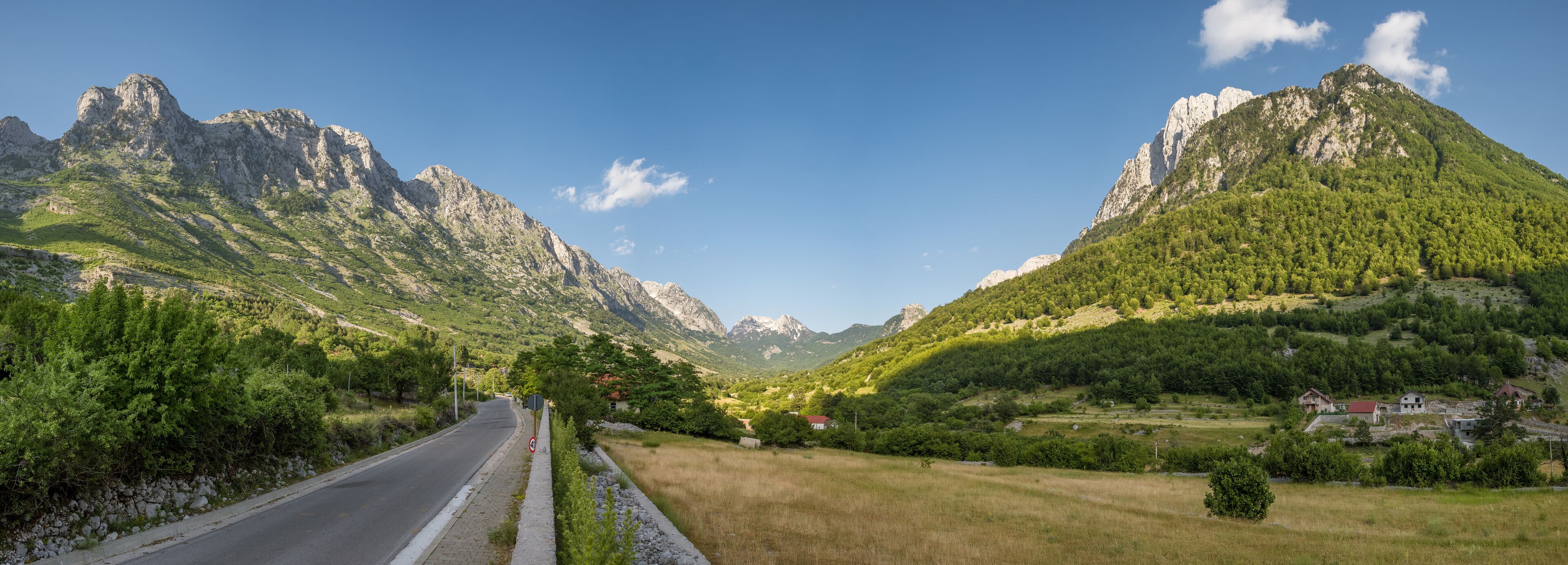 Boge valley in summer in Albania