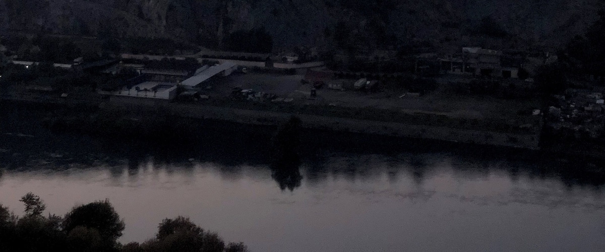 That’s the Montenegro mountains take from the castle in Albania