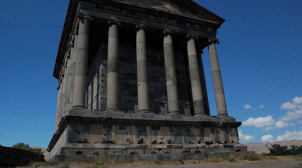 Garni Temple, about 30 minutes from Yerevan, is a popular day trip.
The original temple, built in the 1st century AD, was destroyed by earthquake in 1679. It was reconstructed between in 1969 and 1975 by the Soviet Armenia Government.
You can get here by public transport or taxi.