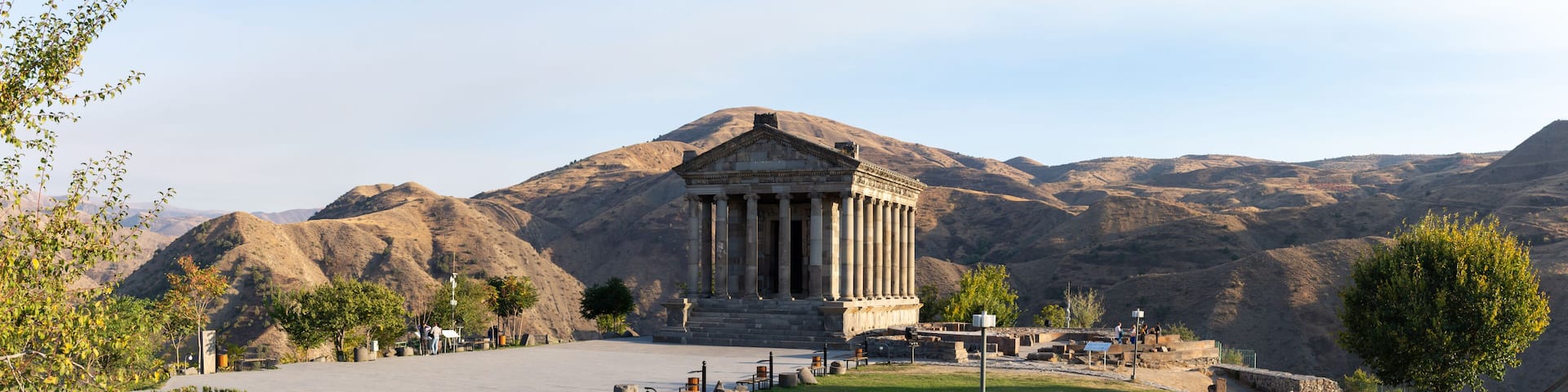 Panorama du temple de Garni, Arménie