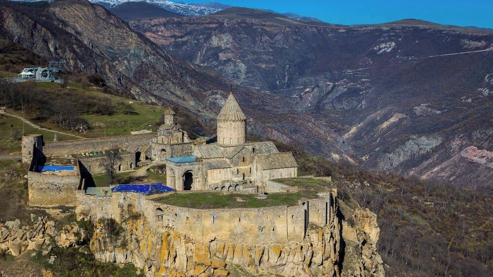 Very beautiful monastery hidden in mountains. Is accessible by cableway.