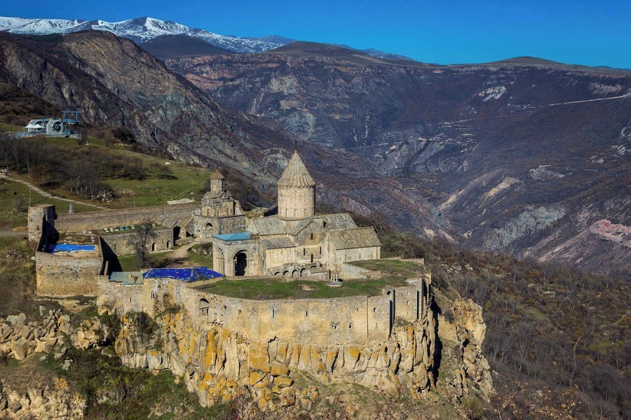Very beautiful monastery hidden in mountains. Is accessible by cableway.