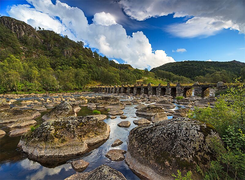 Terland Klopp is a 60m long stobe slab bridge with 21 water runs.  #waterlust 