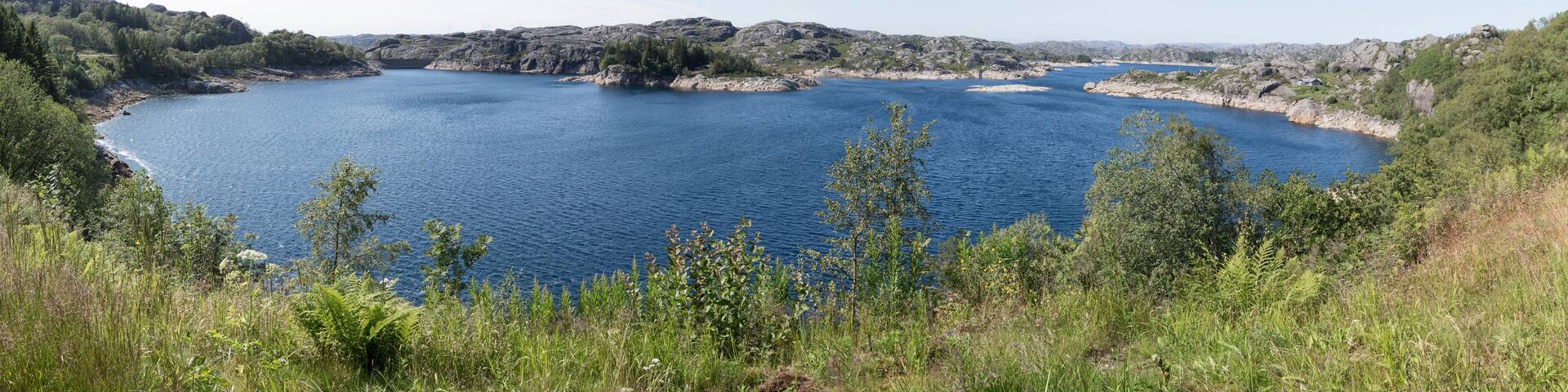Panorama vom Spjodevatnet, See in Südnorwegen