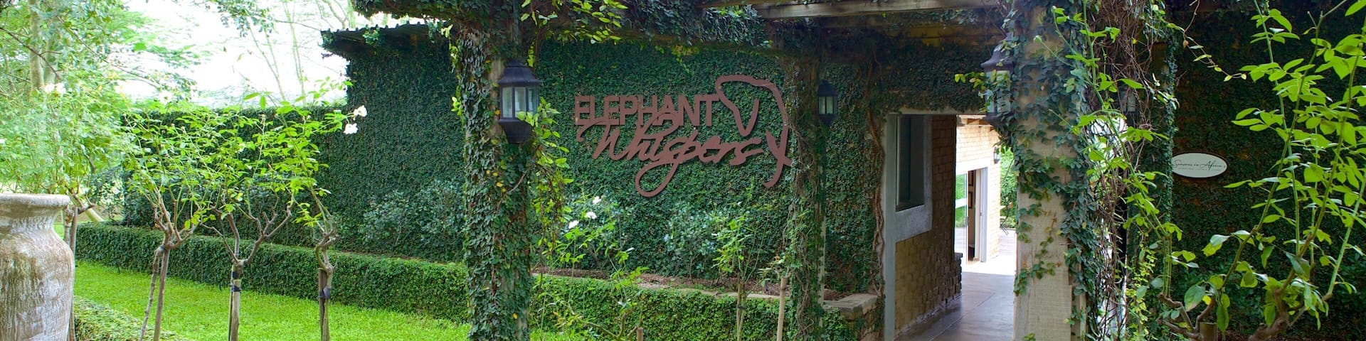Elephant Whispers showing signage