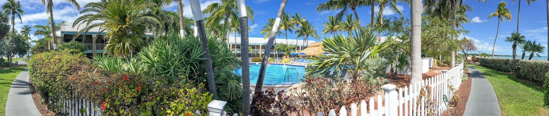 Beautiful coastline of Key West, panoramic view of Florida Keys - USA