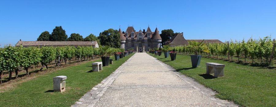 Panoramique Château fort de Monbazillac, Aquitaine