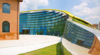 Museo Enzo Ferrari which includes modern architecture