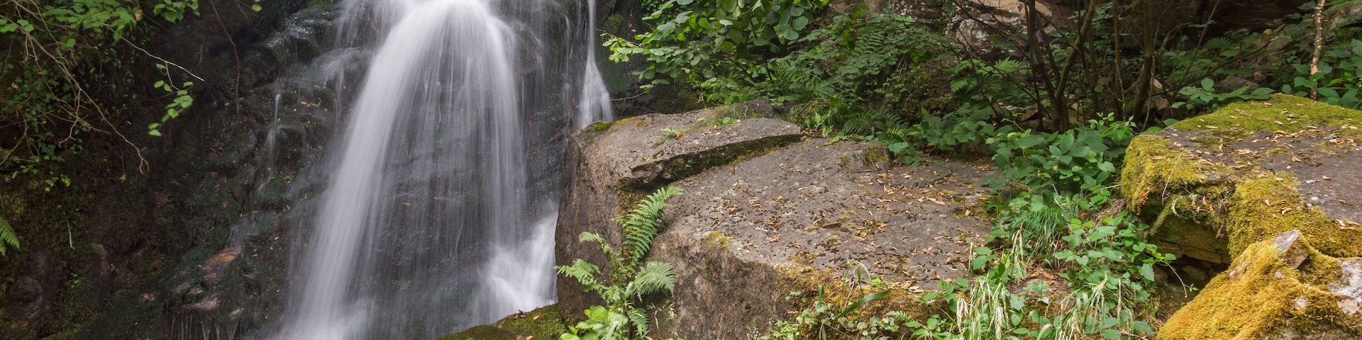 Gabrovo waterfall in Belasica Mountain,North Macedonia