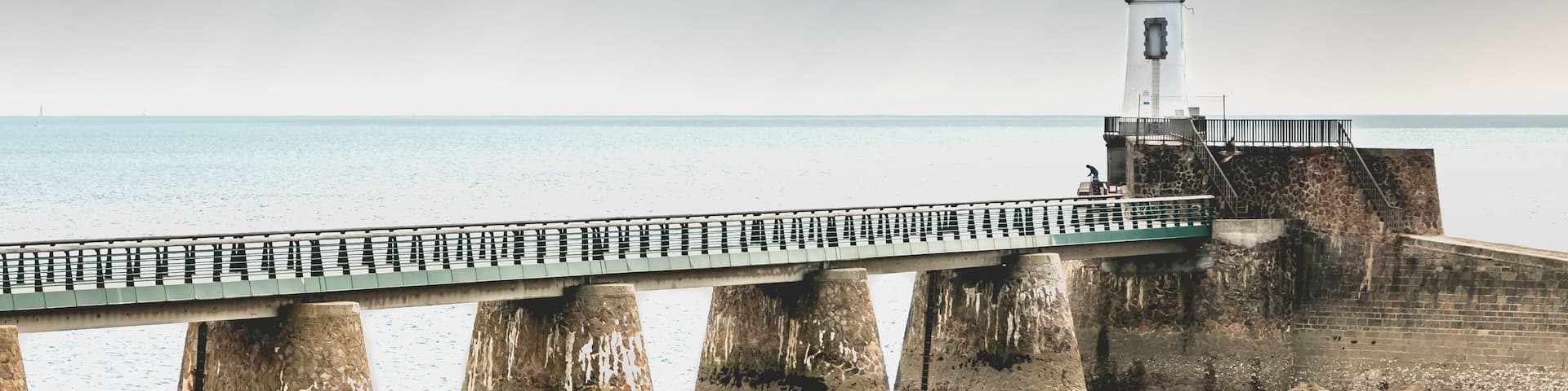 View of the Lighthouse of the Grande Jetée (large pier) at Sables d Olonnes
