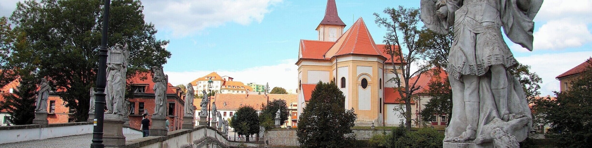 The town is known for "Little Charles Bridge", which is a smaller replica of the Charles Bridge in Prague. Also road (walking path to the Castle)