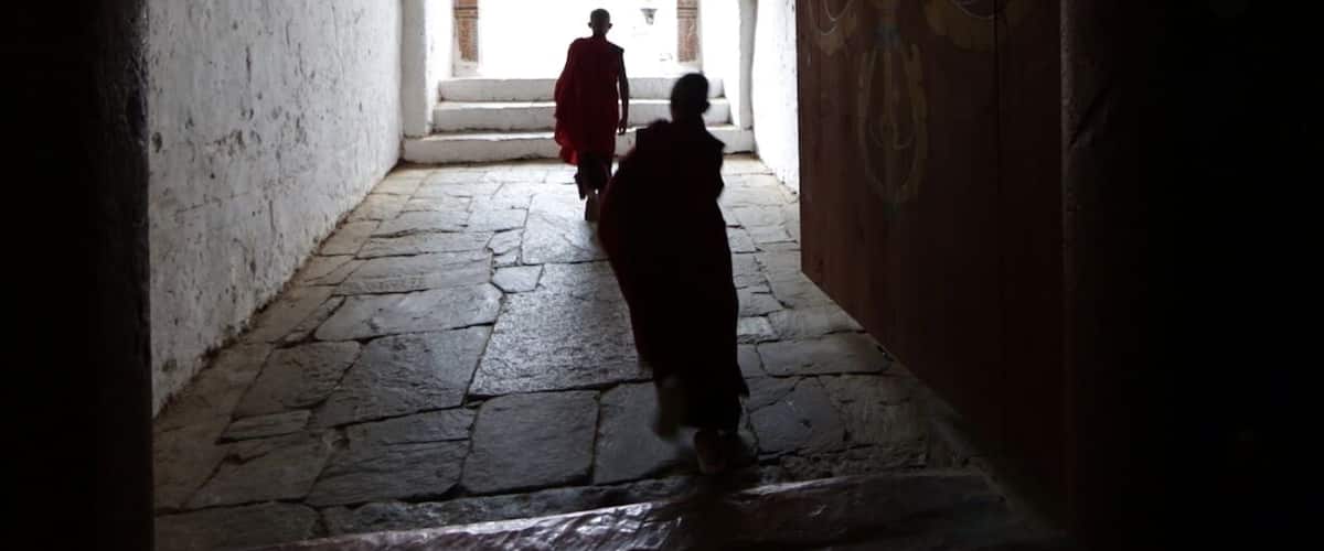Monks , coming through ...