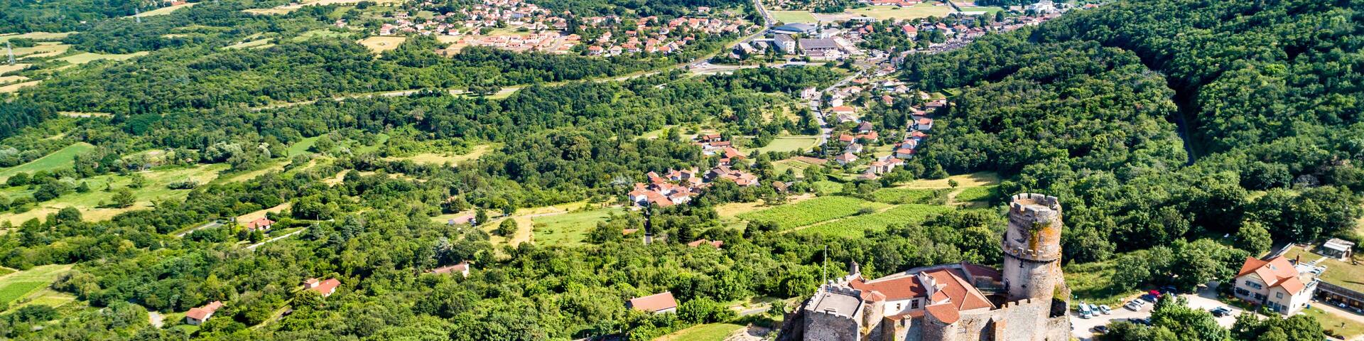 The Chateau de Tournoel, a castle in the Puy-de-Dome department of France