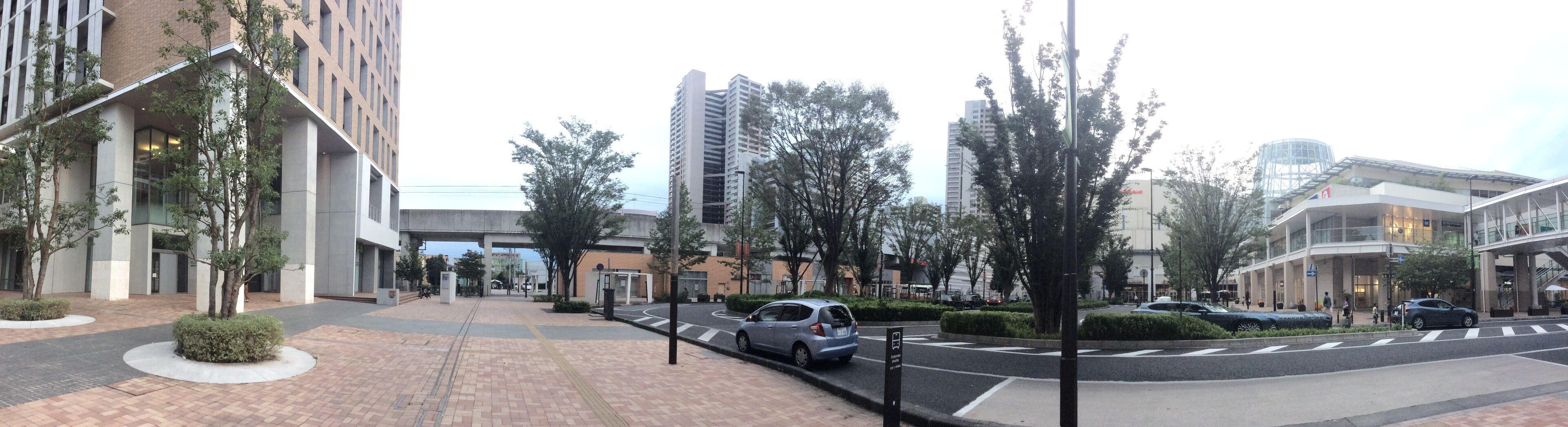 In front of Kashiwanoha-campus Station in Chiba Prefecture, Japan