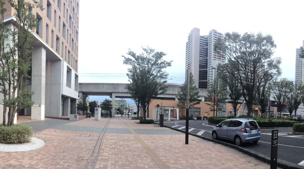 In front of Kashiwanoha-campus Station in Chiba Prefecture, Japan