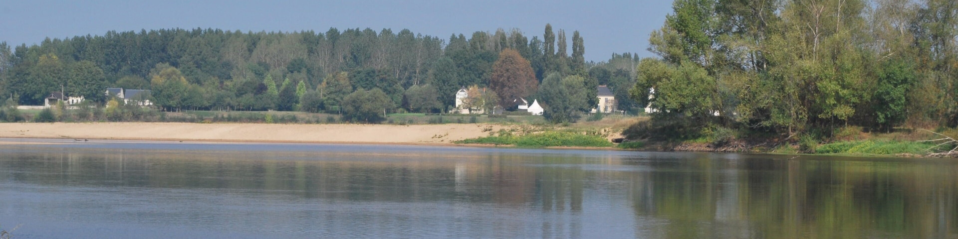 The Vienne river seen from Candes-St-Martin, near the confluence with the Loire