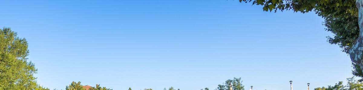 Pont Charles-de-Gaulle on Sioule River in Saint-Pourcain-sur-Sioule, France