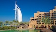 Souk Madinat Jumeirah which includes general coastal views